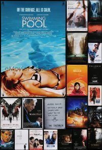 5d507 LOT OF 23 UNFOLDED MOSTLY DOUBLE-SIDED 27X40 ONE-SHEETS 1990s-2000s cool movie images!