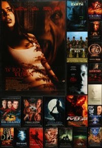 5d494 LOT OF 26 UNFOLDED MOSTLY DOUBLE-SIDED 27X40 ONE-SHEETS 1990s-2000s cool movie images!