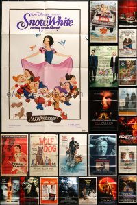 5d105 LOT OF 85 FOLDED ONE-SHEETS 1950s-2000s great images from a variety of different movies!