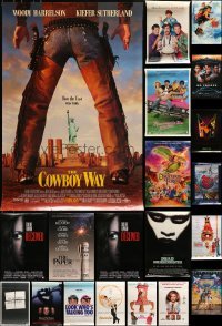 5d523 LOT OF 20 UNFOLDED DOUBLE-SIDED MOSTLY 27X40 ONE-SHEETS 1980s-1990s cool movie images!
