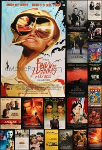 5d585 LOT OF 36 UNFOLDED VIDEO POSTERS 1990s-2000s a variety of great movie images!