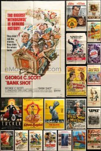 5d085 LOT OF 142 FOLDED ONE-SHEETS 1950s-1980s great images from a variety of different movies!