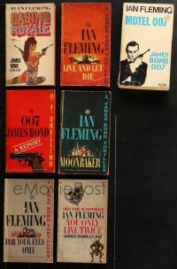 5d039 LOT OF 7 JAMES BOND PAPERBACK BOOKS 1960s all the best spy stories by Ian Fleming!