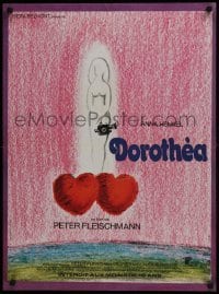 5f437 DOROTHEA'S RACHE French 23x32 1976 great Enrico De Seta art of Anna Henkel & torture scene!