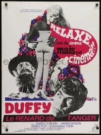 5f438 DUFFY French 23x31 1968 James Coburn & Susannah York are bored to death!