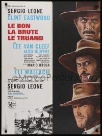 5f443 GOOD, THE BAD & THE UGLY French 23x31 R1970s Clint Eastwood, Lee Van Cleef, Sergio Leone!