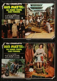 5f753 FROM HONG KONG WITH LOVE group of 4 Italian 19x26 pbustas 1977 French James Bond spy spoof!