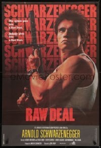 5f043 RAW DEAL Lebanese 1986 Arnold Schwarzenegger w/ wild hair style not seen in the film!