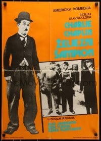 5f259 CHAMPION Yugoslavian 19x27 R1960s boxer Charlie Chaplin in the movie, The Tramp!