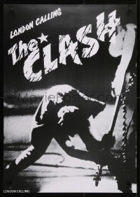 5g289 CLASH 23x33 commercial poster 1979 London Calling, Paul Simonon destroying bass guitar!