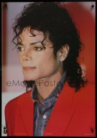 5g372 MICHAEL JACKSON 25x36 English commercial poster 1989 great c/u wearing his red jacket!