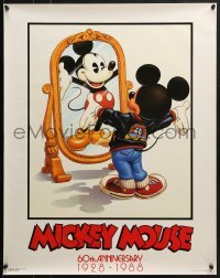 5g375 MICKEY MOUSE 22x28 commercial poster 1988 Disney, Jack and the Beanstalk!