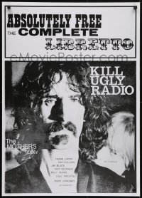 5g377 MOTHERS OF INVENTION 24x34 commercial poster 1967 the band with Frank Zappa, Kill Ugly Radio!