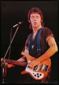 5g382 PAUL MCCARTNEY 27x39 Swiss commercial poster 1978 great image of the star on stage with guitar!