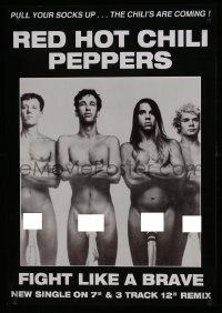 5g392 RED HOT CHILI PEPPERS 24x34 commercial poster 1987 image of the band... wearing socks!