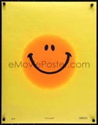5g400 SMILE 21x27 commercial poster 1971 art of smiling sun by V. McCully and S. McCully!