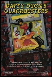 5g630 DAFFY DUCK'S QUACKBUSTERS 1sh 1988 Mel Blanc, great cartoon art of Looney Tunes characters!