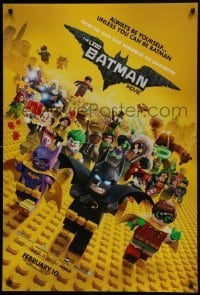 5g768 LEGO BATMAN MOVIE teaser DS 1sh 2017 always be yourself, unless you can be Batman, February!