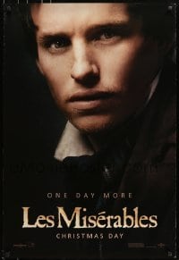 5g773 LES MISERABLES teaser 1sh 2012 Victor Hugo, huge close-up of Eddie Redmayne as Marius!