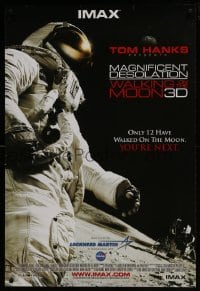 5g790 MAGNIFICENT DESOLATION: WALKING ON THE MOON 3D IMAX DS 1sh 2005 wonderful image of astronaut!