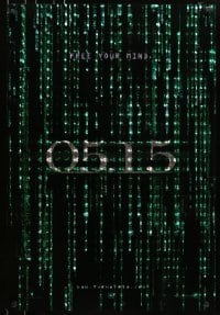 5g799 MATRIX RELOADED holofoil teaser 1sh 2003 Keanu Reeves, free your mind on 05.15!