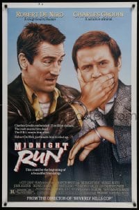 5g805 MIDNIGHT RUN DS 1sh 1988 Robert De Niro with Charles Grodin who stole $15 million!