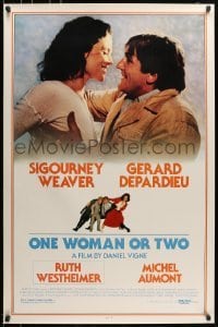 5g833 ONE WOMAN OR TWO 1sh 1987 Sigourney Weaver, Depardieu & Doctor Ruth!