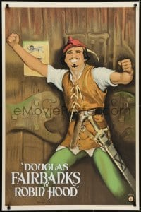 5g875 ROBIN HOOD S2 recreation 1sh 2001 cool art of Douglas Fairbanks as Robin Hood!