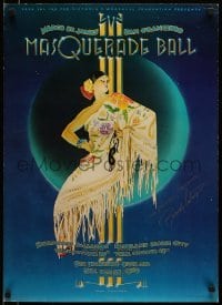 5g488 MARGO ST. JAMES SAN FRANCISCO MASQUERADE BALL signed 20x28 special poster 1979 by Randy Tuten