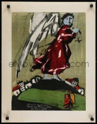 5g512 SOUVENIR DU PREMIER NOEL DE PAIX EN 1945 18x23 French special poster 1960s angel over town!