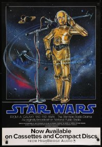 5g127 STAR WARS RADIO DRAMA 22x32 music poster 1993 cool art of C-3PO by Celia Strain!