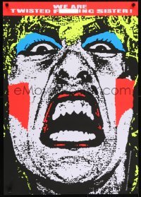 5g533 WE ARE TWISTED F***ING SISTER heavy stock 24x34 special poster 2014 Dee Snider, art by Chantry!