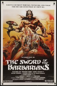 5g936 SWORD OF THE BARBARIANS 1sh 1983 a battle between mortals, monsters, and magic!
