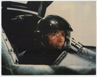 5h370 FIREFOX color 11x14 still 1982 best c/u of pilot Clint Eastwood wearing helmet in cockpit!
