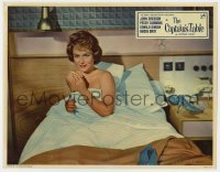 5h243 CAPTAIN'S TABLE English LC 1960 c/u of sexy naked Nadia Gray smoking cigarette in bed!
