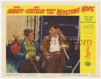 5h140 ABBOTT & COSTELLO MEET THE KEYSTONE KOPS LC #2 1955 Bud & Lou as hobos riding the rails!