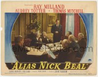 5h155 ALIAS NICK BEAL LC #7 1949 Ray Milland talks to Thomas Mitchell & men at business meeting!