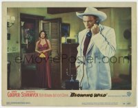 5h213 BLOWING WILD LC #2 1953 sexy Ruth Roman watches Gary Cooper talking on the phone!