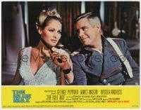 5h214 BLUE MAX LC #1 1966 best close up of pilot George Peppard & sexy Ursula Andress!