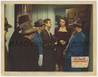 5h218 BOOMERANG LC #2 1947 Jane Wyatt is surrounded by lots of men at her front door!