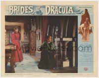 5h228 BRIDES OF DRACULA LC #8 1960 scared ladies see that the vampire has slipped his chains!