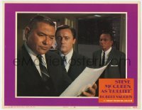 5h239 BULLITT LC #7 1968 Robert Vaughn, Norman Fell & Simon Oakland study paper, crime classic!