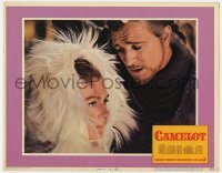 5h242 CAMELOT LC #4 1967 c/u of Richard Harris as King Arthur with Vanessa Redgrave as Guenevere!