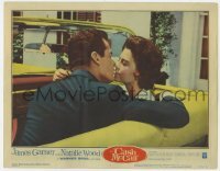 5h247 CASH MCCALL LC #3 1960 c/u of James Garner & sexy Natalie Wood kissing in convertible car!