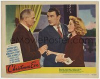 5h258 CHRISTMAS EVE LC #2 1947 Reginald Denny gives advice to George Brent & Joan Blondell!