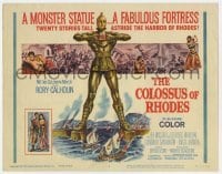5h021 COLOSSUS OF RHODES TC 1961 Sergio Leone's Il colosso di Rodi, mythological Greek giant!