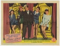 5h285 COVER GIRL LC 1944 sexy Rita Hayworth dancing on stage with three girls & Phil Silvers!