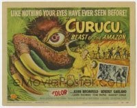 5h025 CURUCU, BEAST OF THE AMAZON TC 1956 monster art by Reynold Brown, like you've never seen!