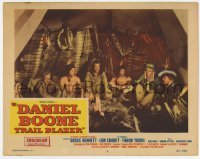 5h299 DANIEL BOONE TRAIL BLAZER LC #6 1956 Native American Indian Lon Chaney Jr. in tepee!
