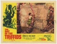 5h304 DAY OF THE TRIFFIDS LC #2 1962 pretty blind girl tries to escape from massive plant monster!